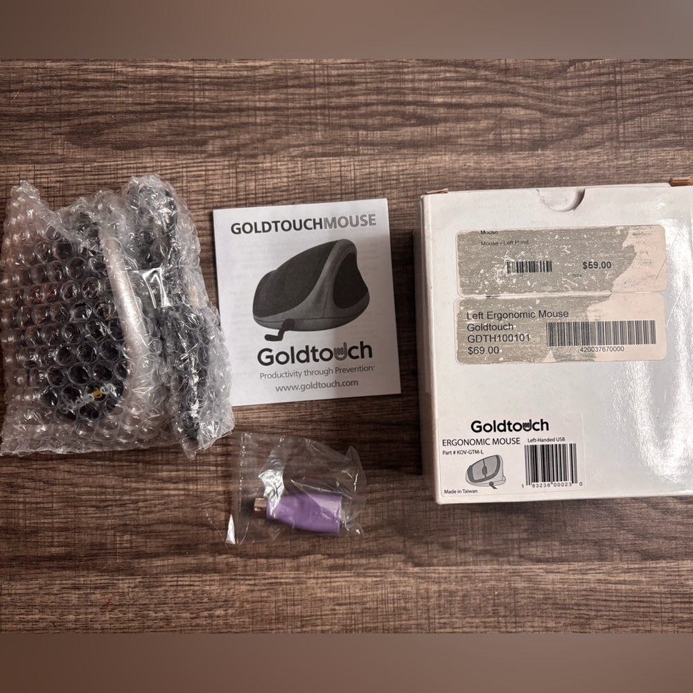 Goldtouch Left-Handed Ergonomic Vertical Mouse